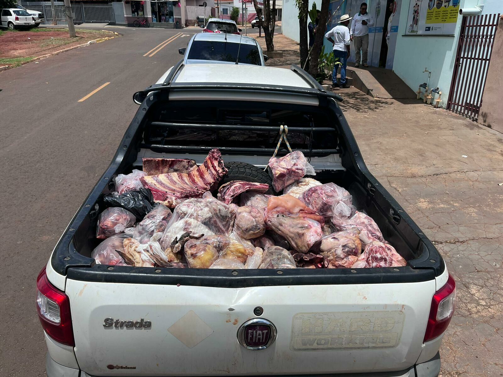 Imagem de compartilhamento para o artigo Vigilância Sanitária apreende 760kg de carne imprópria em distrito de Paraíso das Águas da MS Todo dia